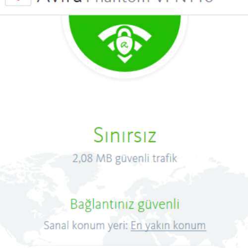  Avira Phantom VPN PRO - 3 Aylık Kotasız Hesap